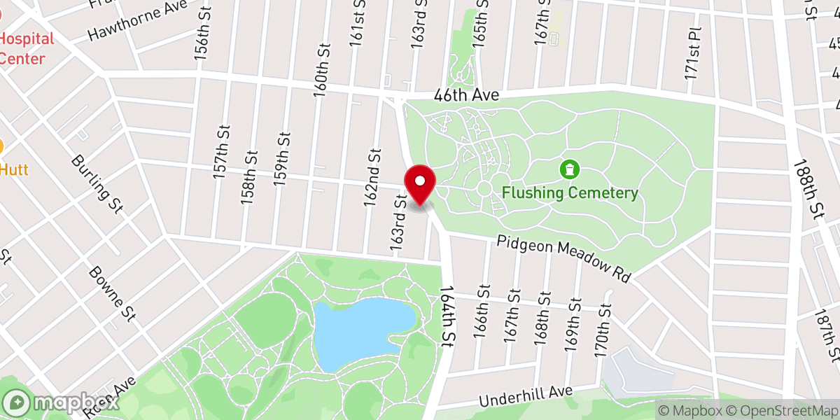 Map showing location of Shower of Grace Faith Bible Church