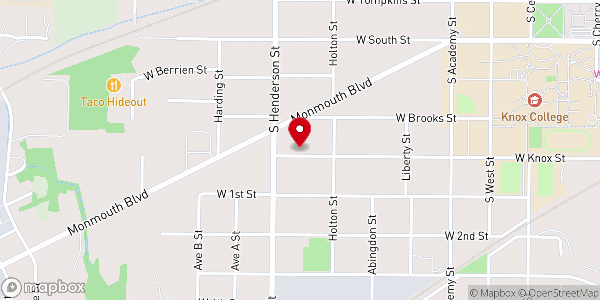 Map showing location of Full Gospel Church