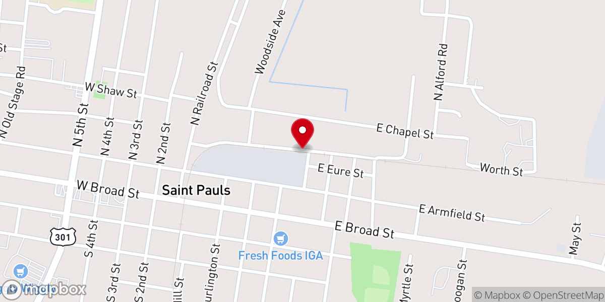 Map showing location of All Nations Church of Faith