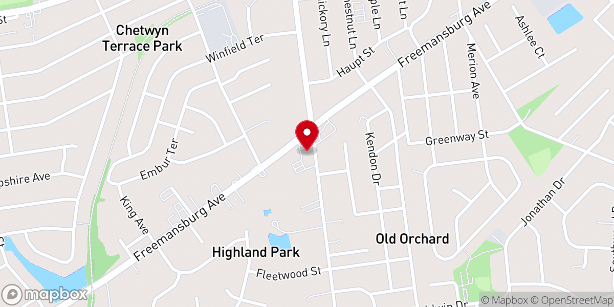 Map showing location of St Andrew's Lutheran Church