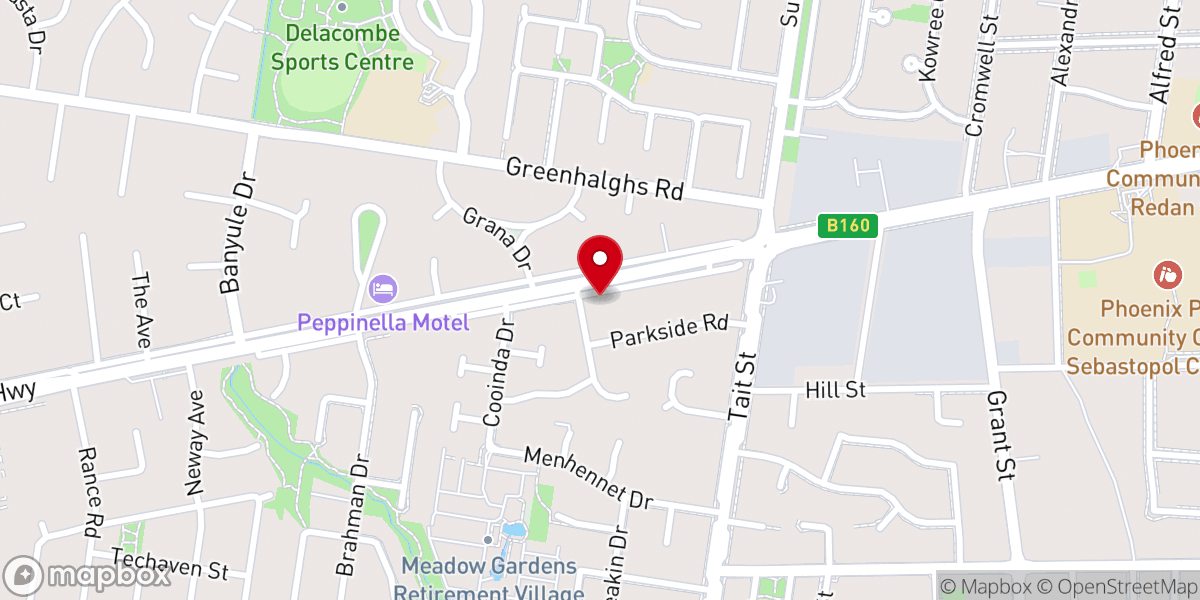 Map showing location of Ballarat RCI
