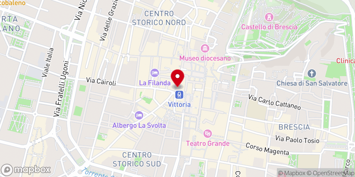Map showing location of Chiesa di Sant'Agata
