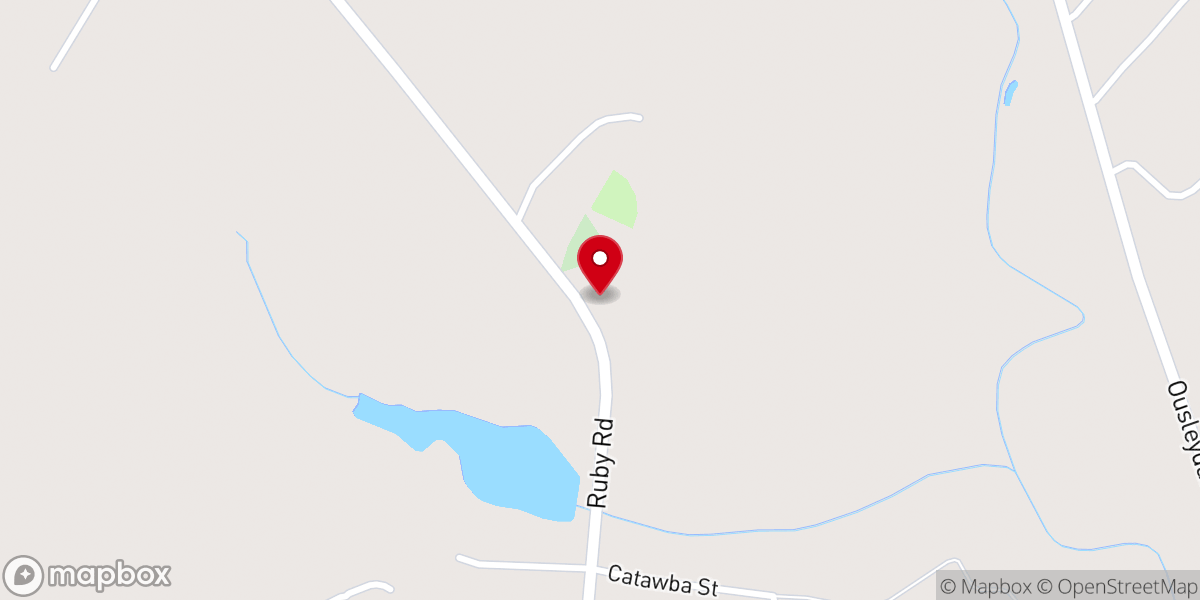 Map showing location of Chapel Hill Baptist Church