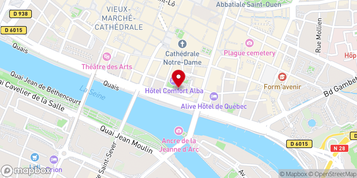 Map showing location of Fierte Saint-Romain