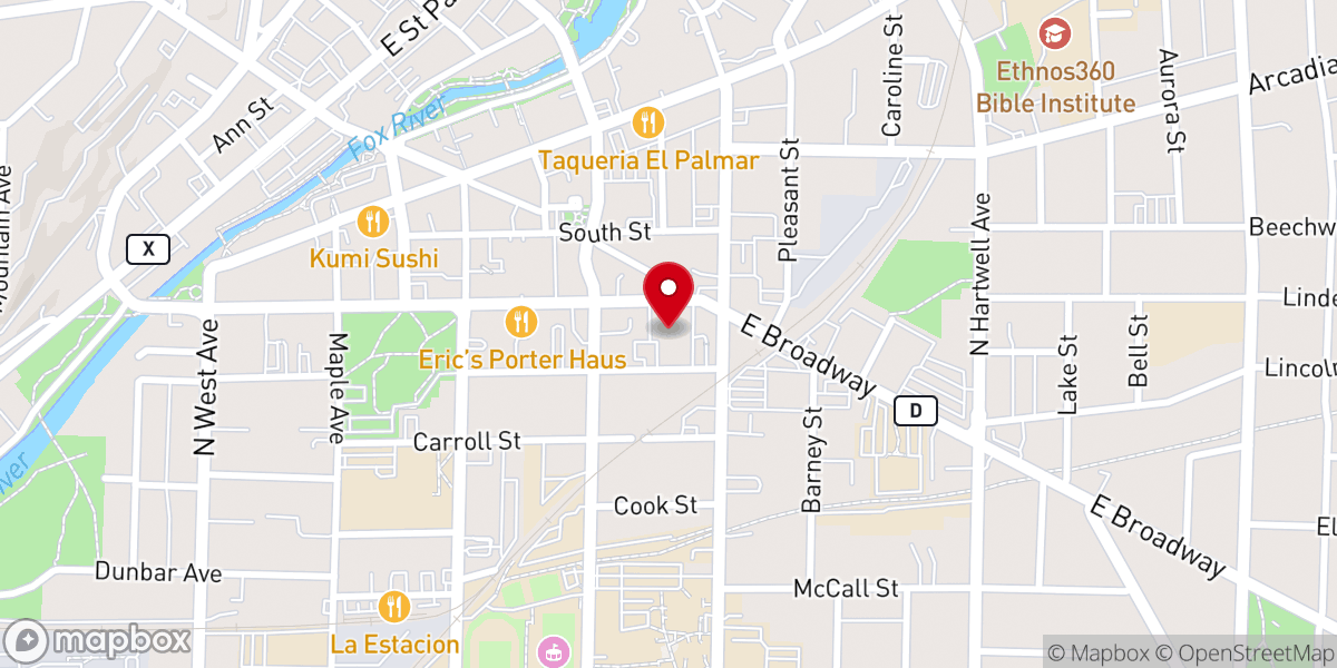 Map showing location of First United Methodist Church