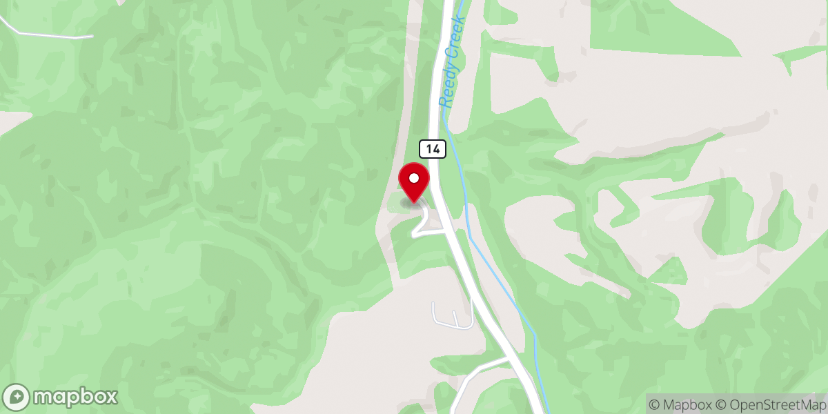 Map showing location of New Home United Methodist Church