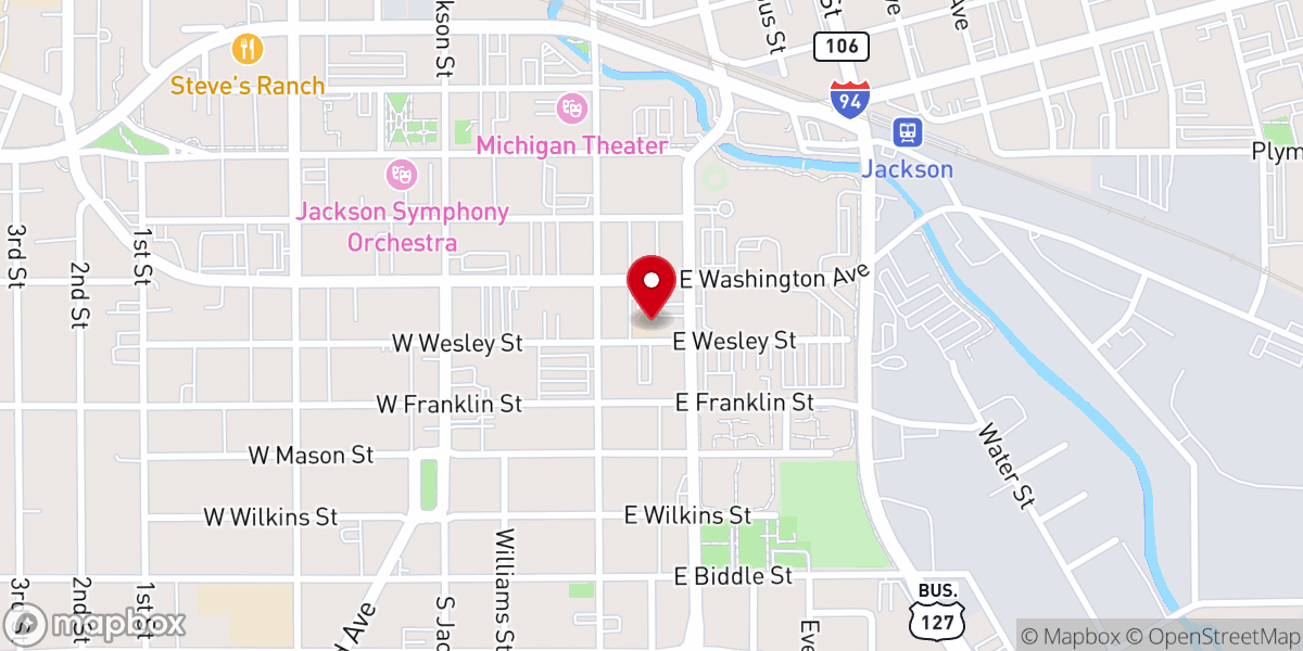 Map showing location of St Mary Catholic Grade School