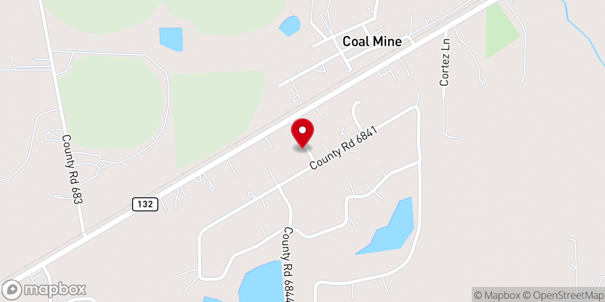 Map showing location of Resurrection Baptist Church - Food Distribution Center