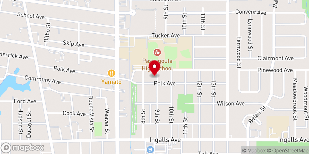 Map showing location of Wesley Independent Church