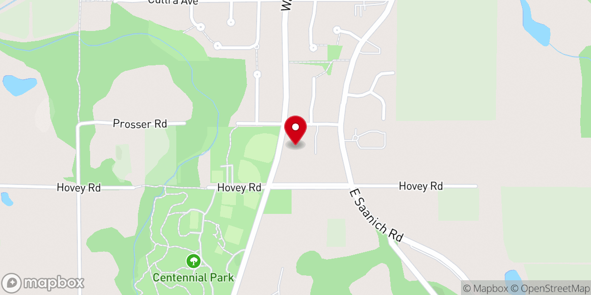 Map showing location of Centennial Park Fellowship Baptist Church