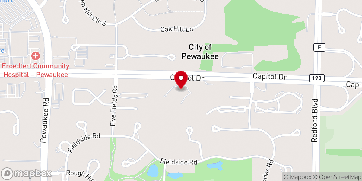 Map showing location of Fox River Community Church Inc