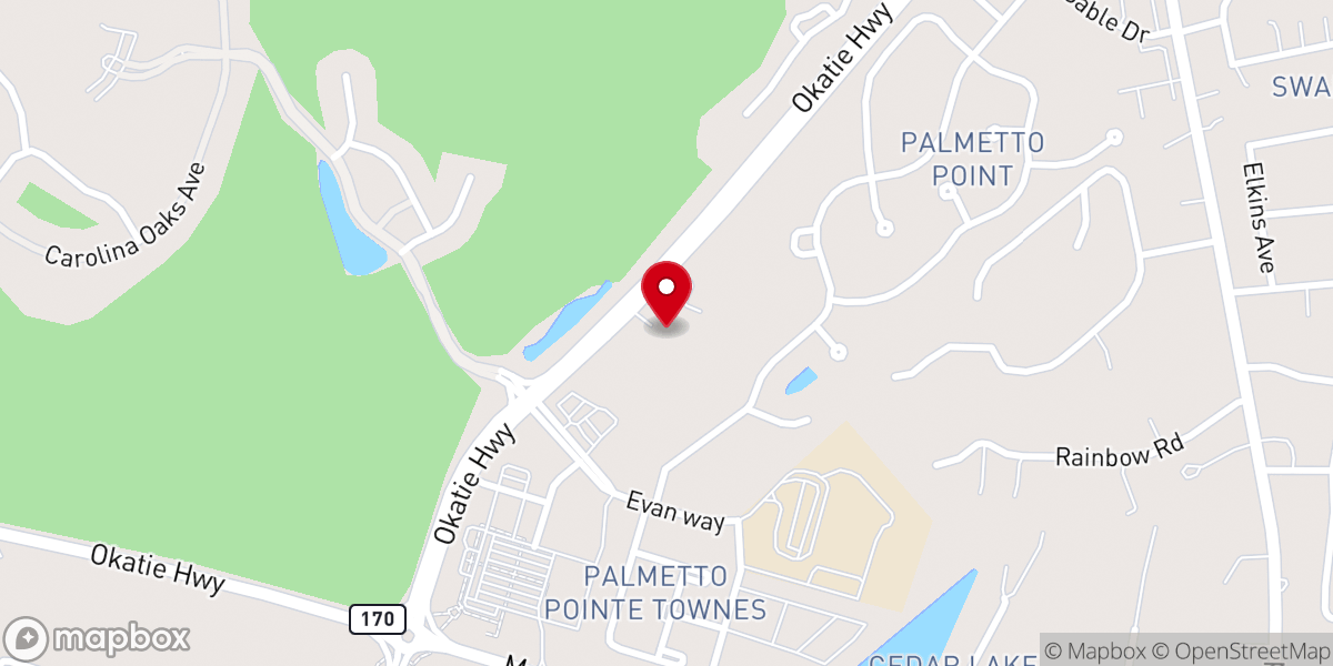 Map showing location of Maye River Baptist Church