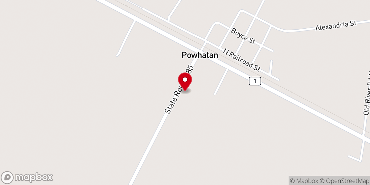 Map showing location of Saint Francis Church