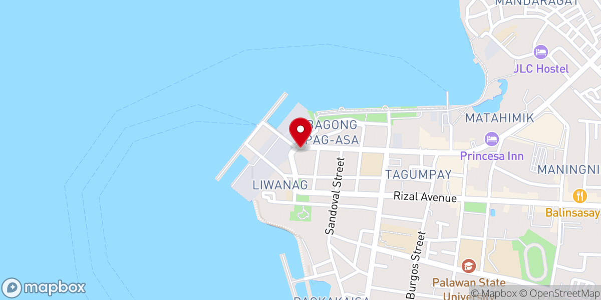 Map showing location of Jesus Our Hope First Assembly of God Church