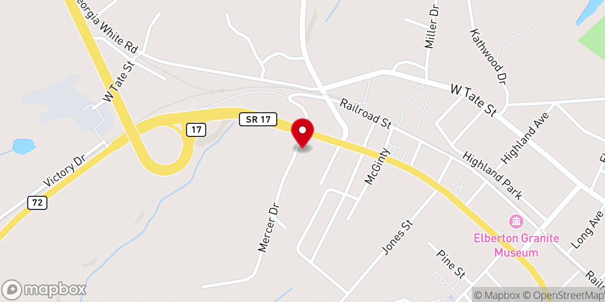 Map showing location of West End Church