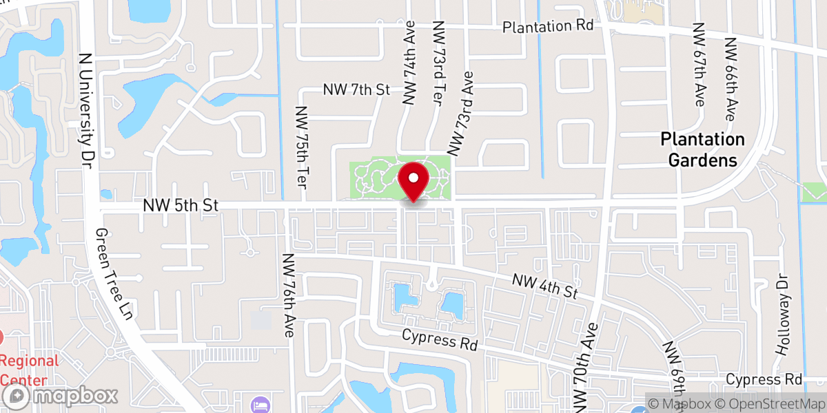 Map showing location of The Door Christian Church