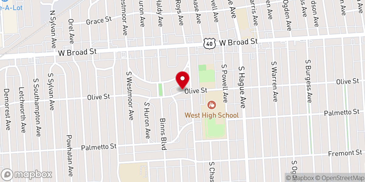 Map showing location of Hope & Eternal Life Clgi