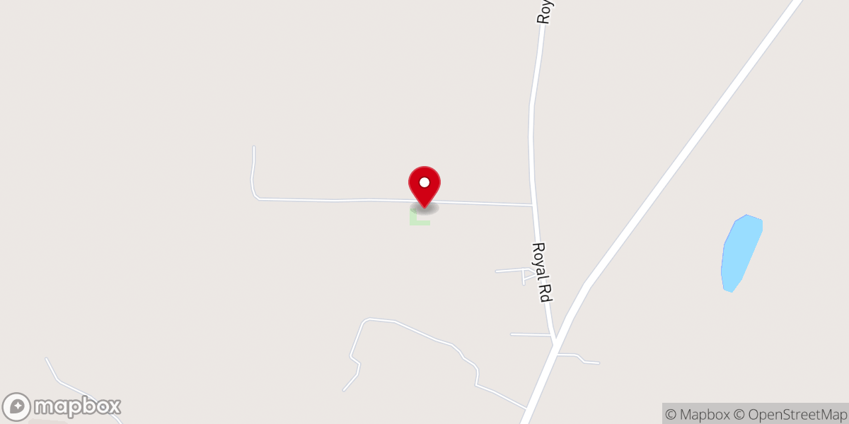 Map showing location of Harrison Chapel Baptist Church