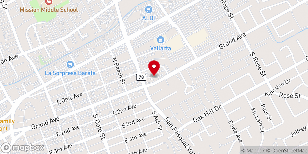 Map showing location of Light & Life Church and School