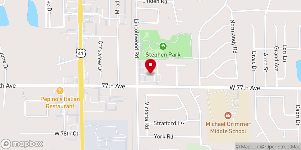 Map showing location of St George Greek Orthodox Church & Plato School