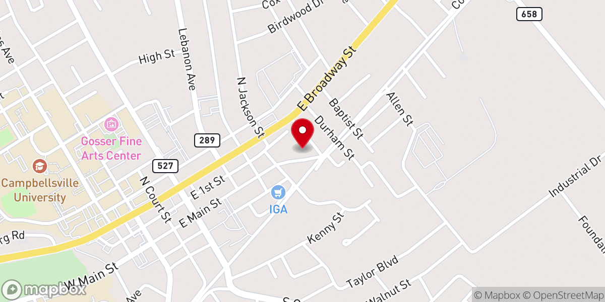 Map showing location of Green River Ministries Homeless Shelter