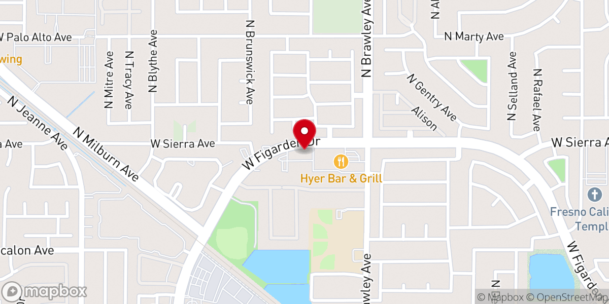 Map showing location of River Gate Church