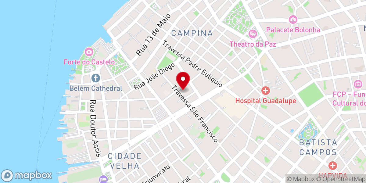 Map showing location of Igreja Evangélica Ministério Ágape da Restauração