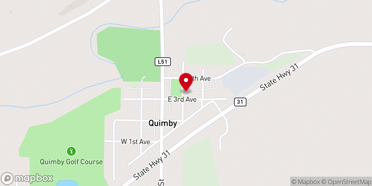 Map showing location of Methodist Church