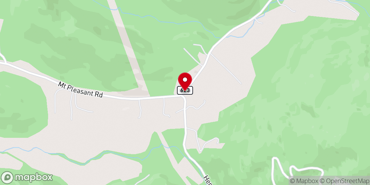 Map showing location of Mt Pleasant Church of Elkton