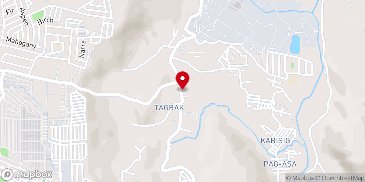 Map showing location of St. John Paul II Parish