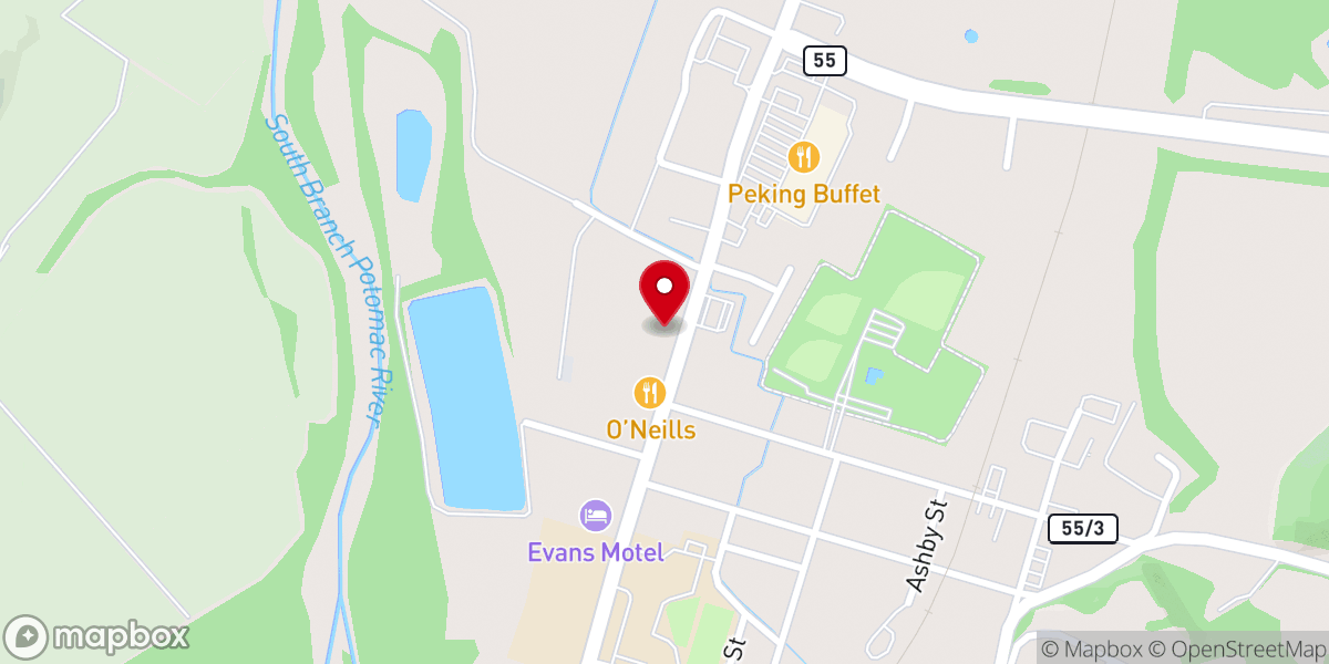 Map showing location of Old Dominion Realty - Moorefield
