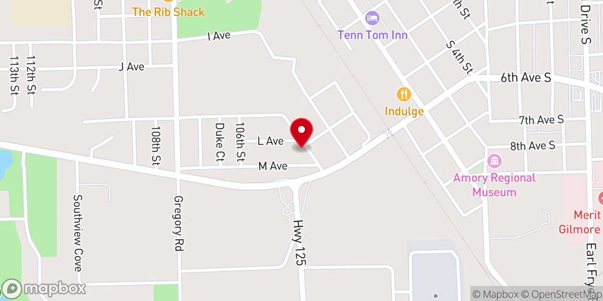 Map showing location of Victory Temple Outreach Ministries, Inc