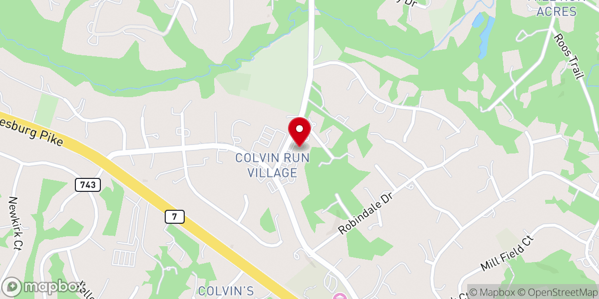 Map showing location of The Residence at Colvin Run