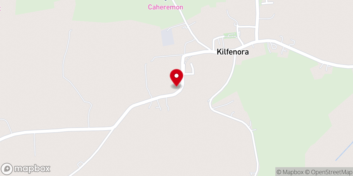 Map showing location of Shrine to Our Lady