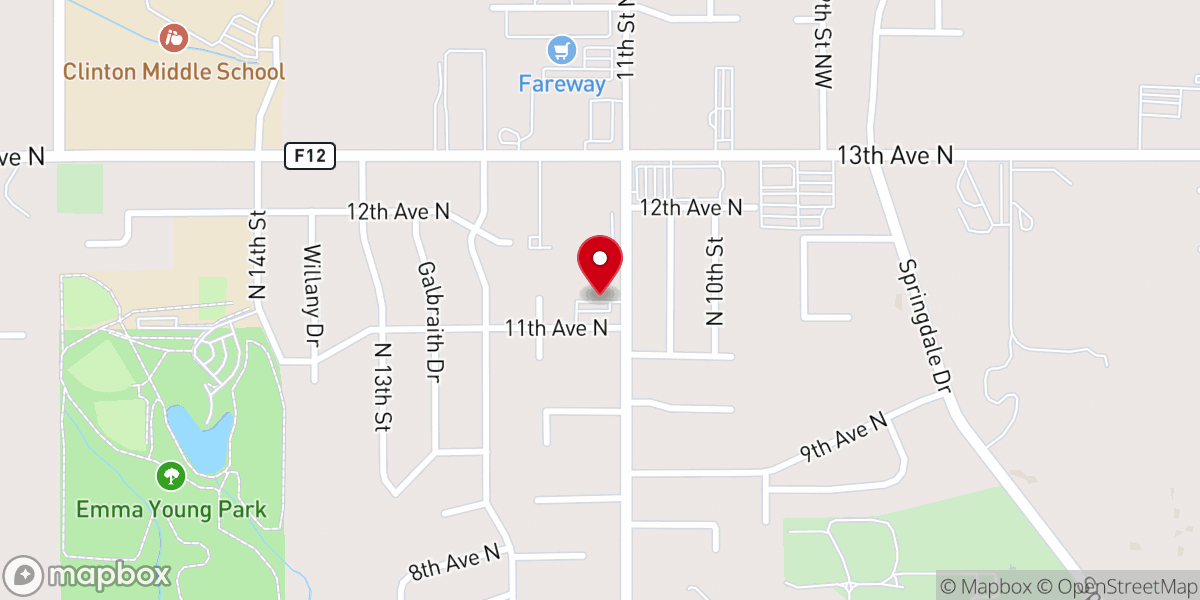 Map showing location of Jehovahs Witnesses North Congregation