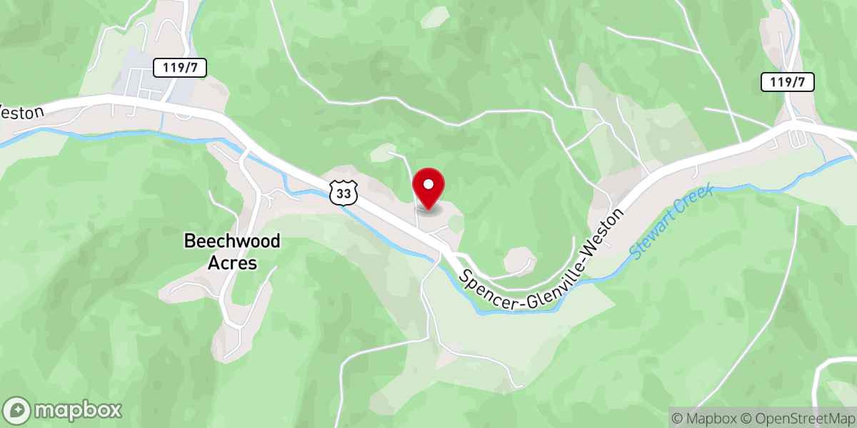 Map showing location of Newfound Freedom Baptist Church