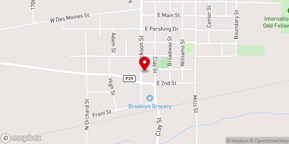 Map showing location of St Patrick's Catholic Church