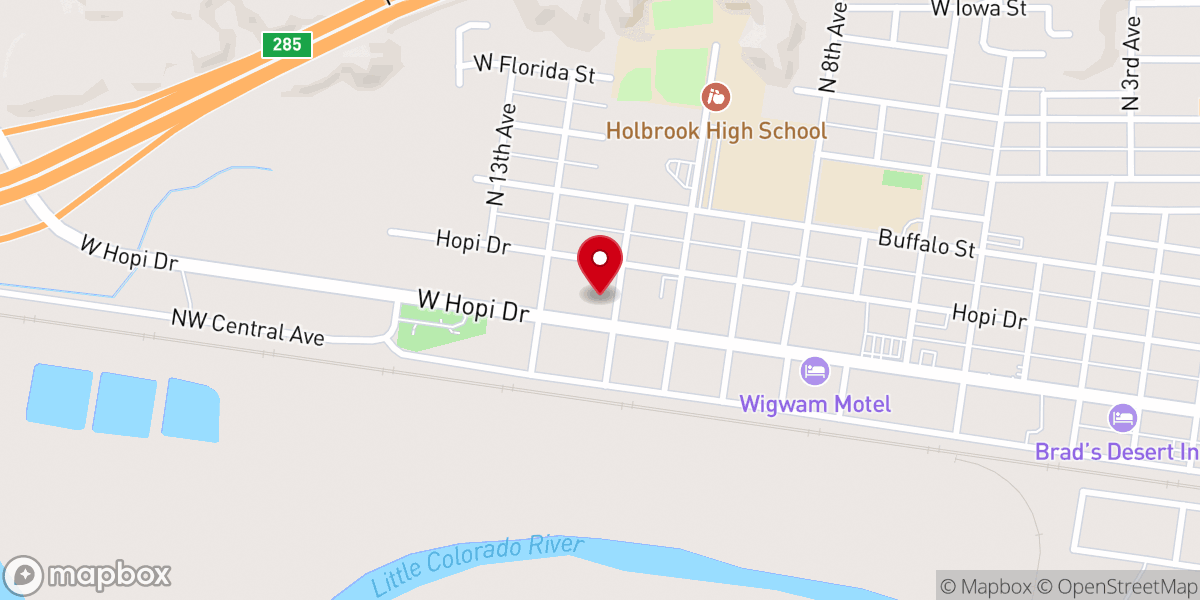 Map showing location of Calvary Chapel of Holbrook