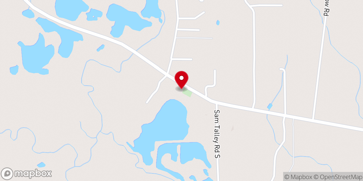 Map showing location of Chapel Community Church
