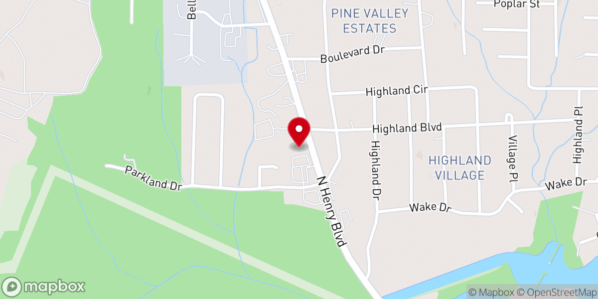 Map showing location of White Dove Church Of God