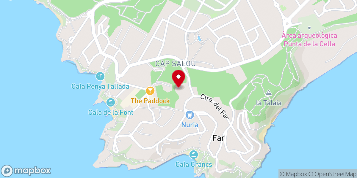 Map showing location of Sant Jordi