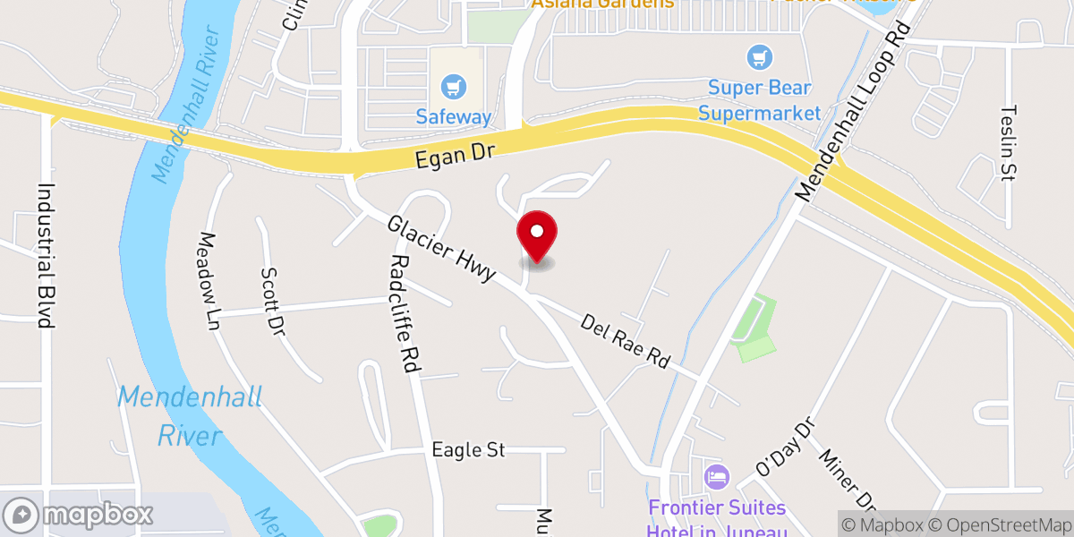 Map showing location of Faith Lutheran Church-LCMS