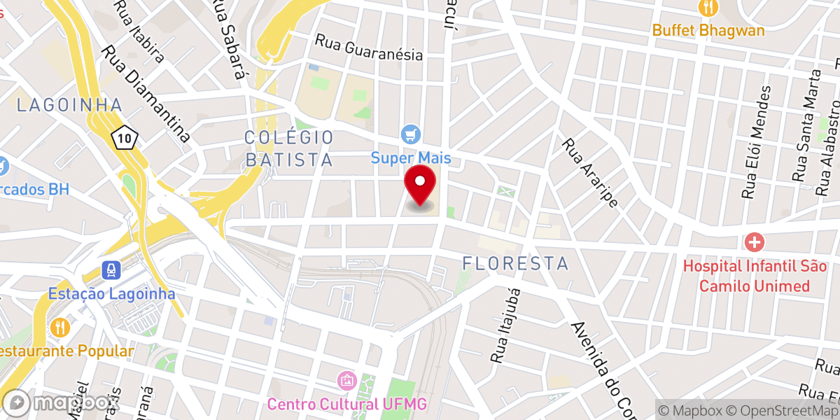 Map showing location of Capela Nossa Senhora do Líbano