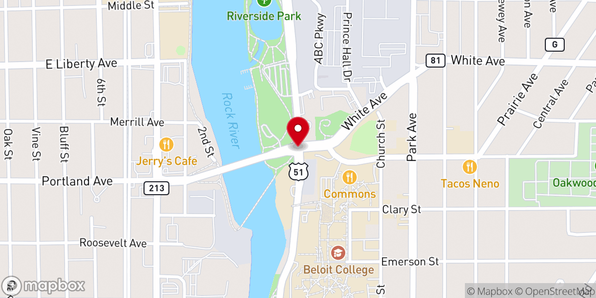 Map showing location of Overflowing Cup Total Life Center Inc