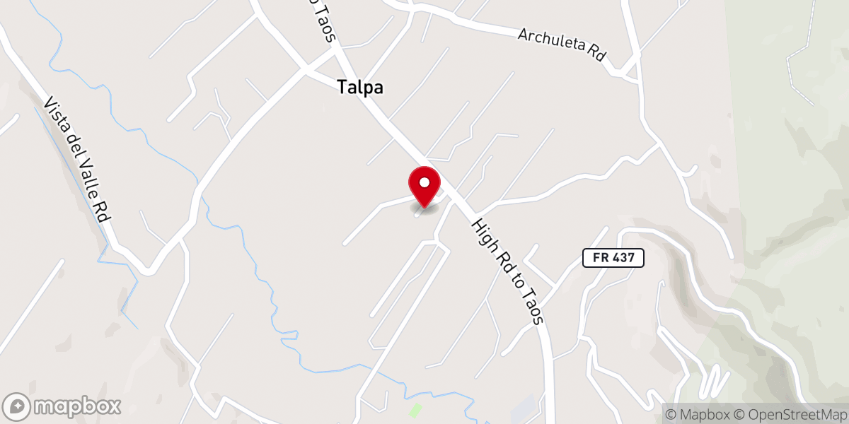 Map showing location of Nuestra Senora De San Juan Chapel