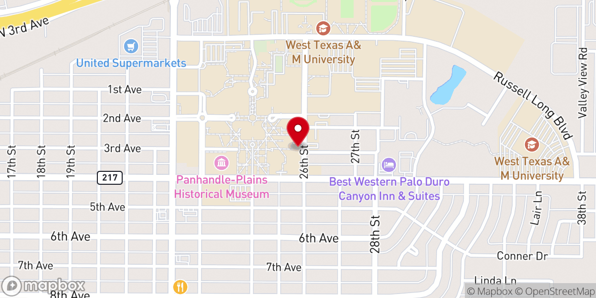 Map showing location of Joseph A. Hill Memorial Chapel