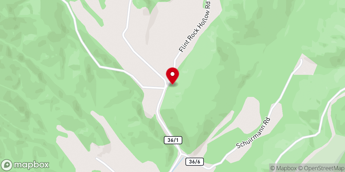 Map showing location of Eakle Church