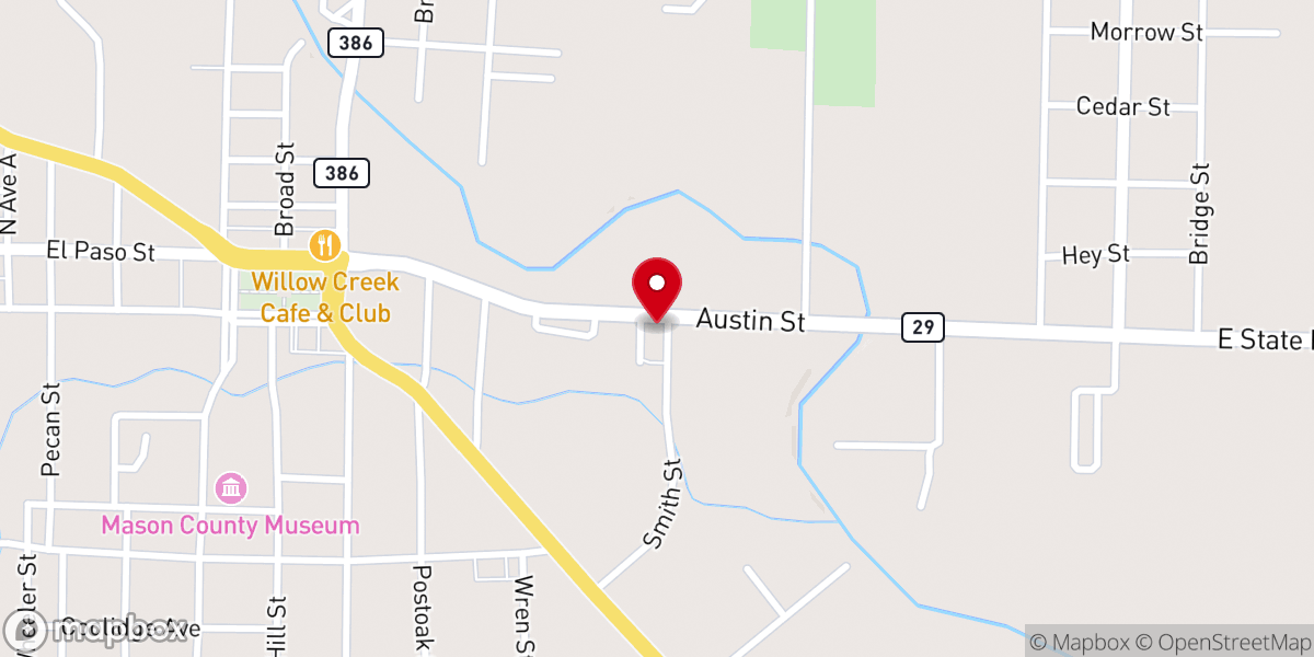 Map showing location of St. Martin's Episcopal Church