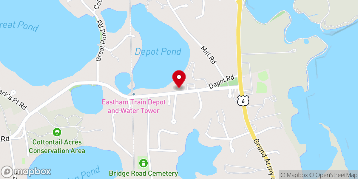 Map showing location of Nauset Fellowship UU