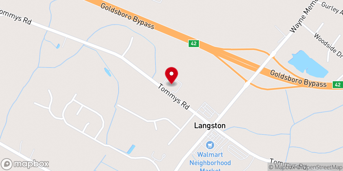 Map showing location of Best Grove Missionary Baptist Church